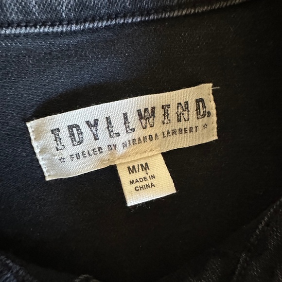 Idyllwind Women’s Western Black Denim Belted Shirt Dress | Size M - Picture 7 of 15